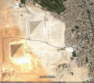 「GOOGLE EARTH」で見たスフィンクスとピラミッド